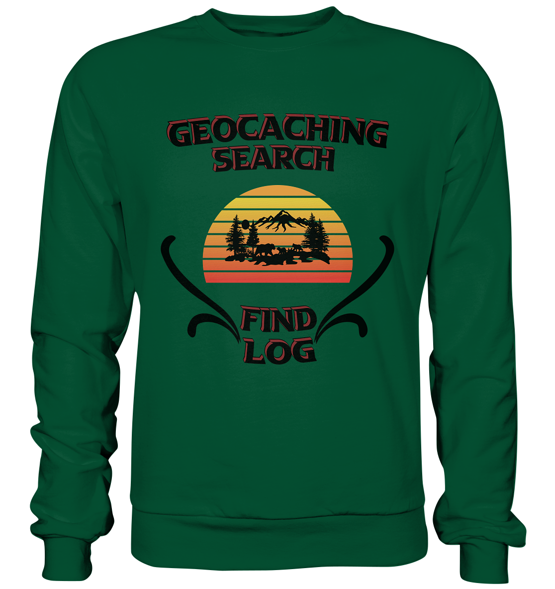 Geocaching, Suchen, Finden und Log, Geocaches - Basic Sweatshirt