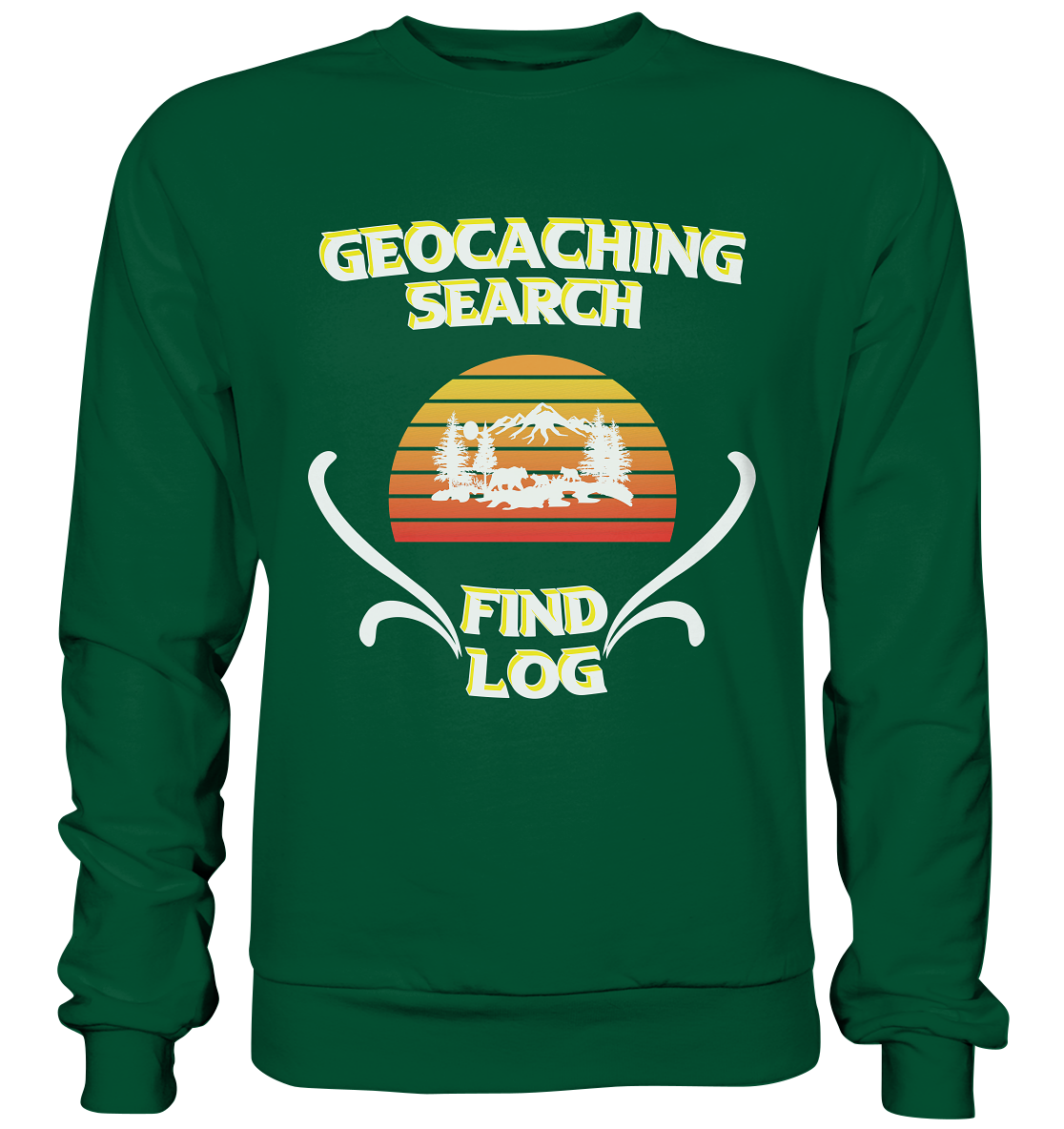 Geocaching, Suchen, Finden und Log, Geocache - Basic Sweatshirt