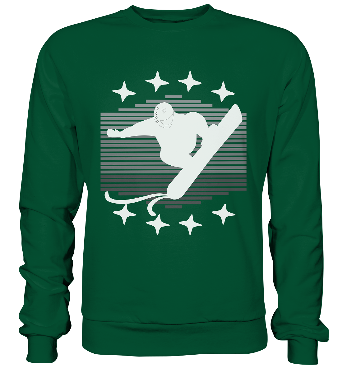 Snowboarder, Apres- Ski, Party danach, Piste - Basic Sweatshirt