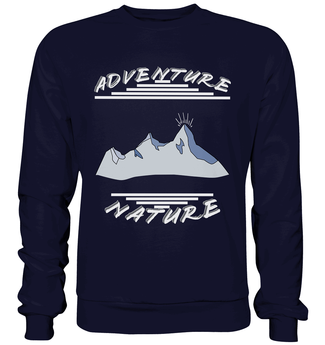 Adventure Nature, Abenteuer Natur, Camping, Geocaching - Basic Sweatshirt