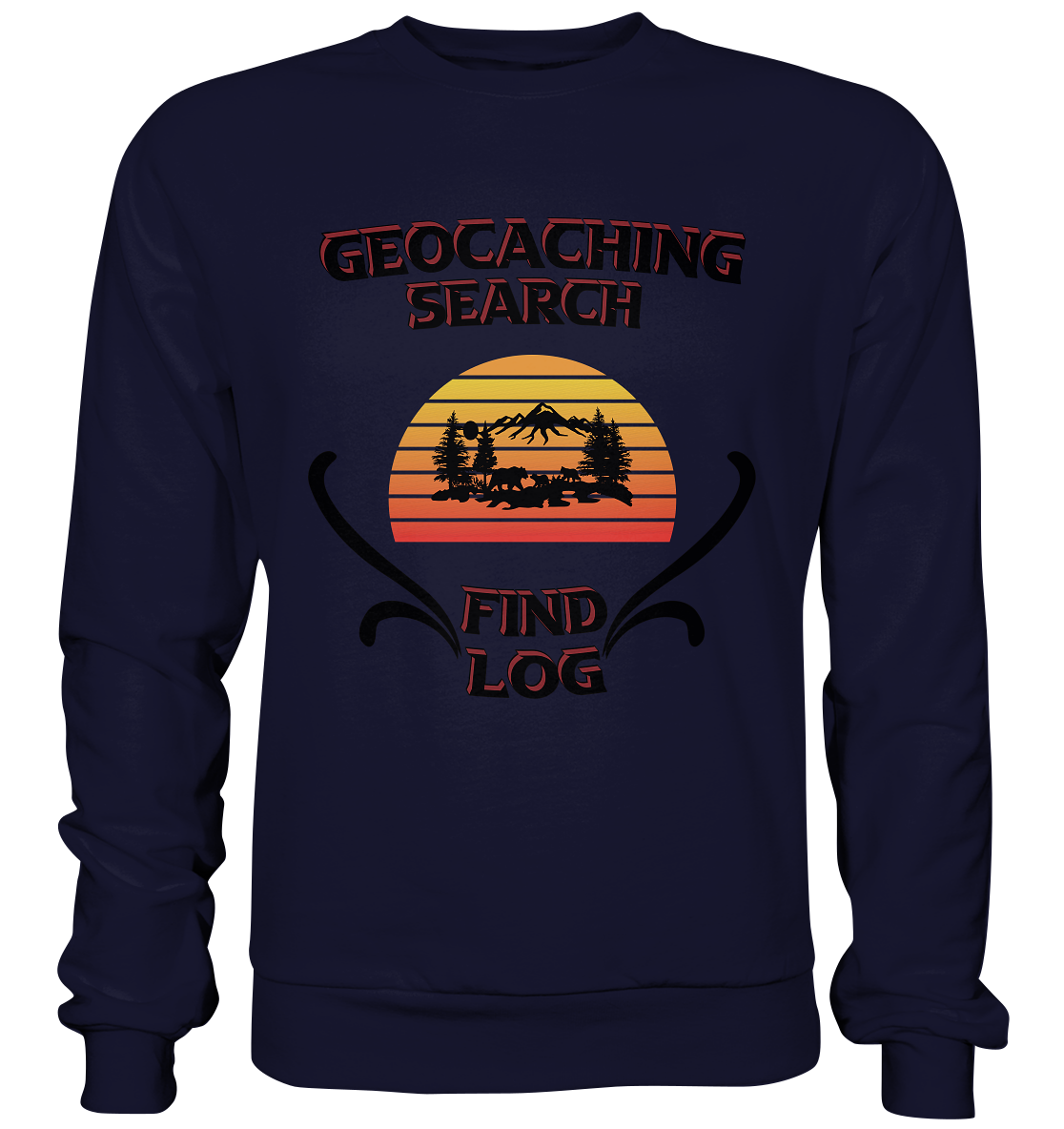 Geocaching, Suchen, Finden und Log, Geocaches - Basic Sweatshirt