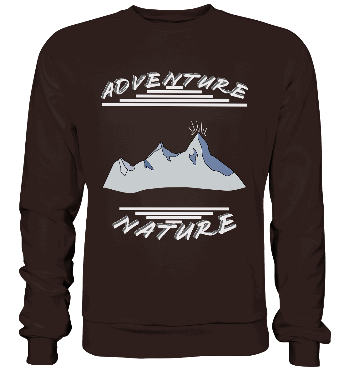 Adventure Nature, Abenteuer Natur, Camping, Geocaching - Basic Sweatshirt