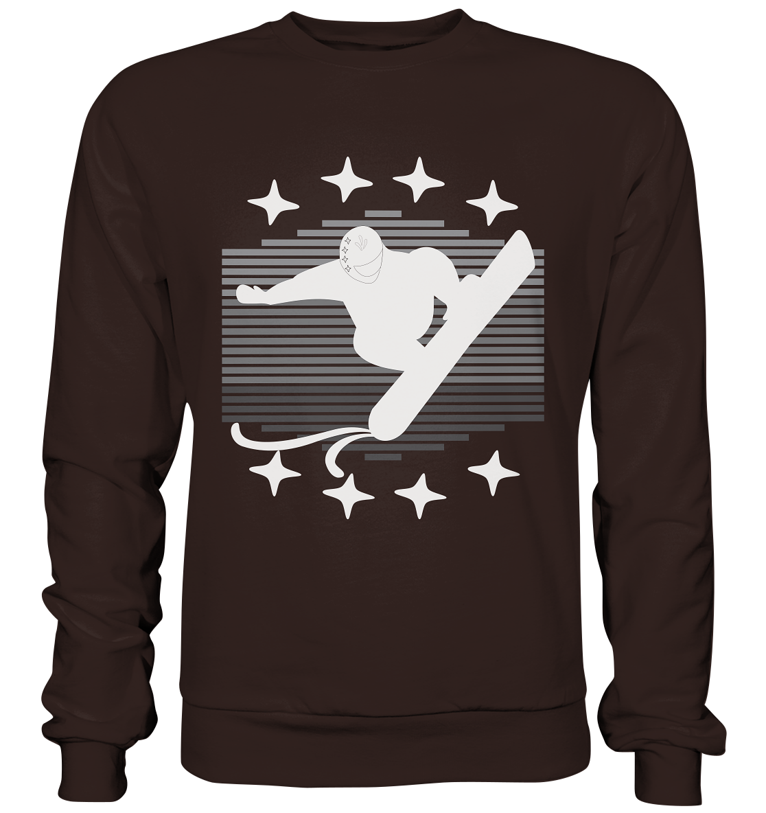 Snowboarder, Apres- Ski, Party danach, Piste - Basic Sweatshirt