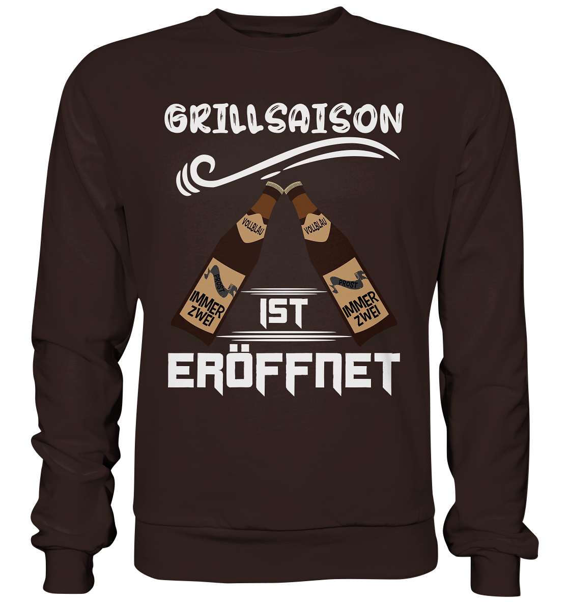 Grillsaison ist eröffnet, Grillen, Party, Feiern, Helles Design - Basic Sweatshirt