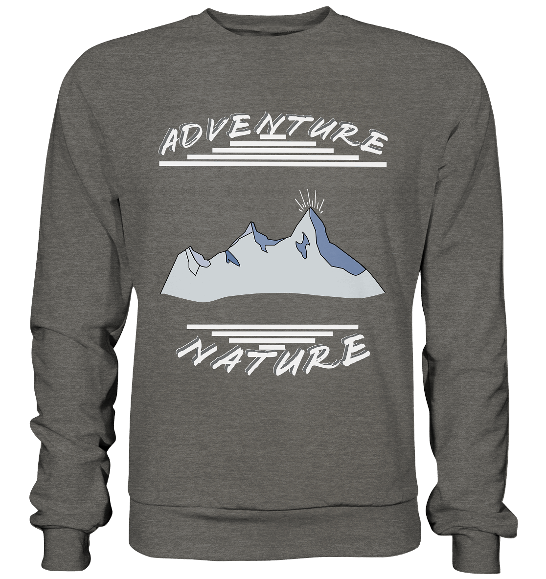 Adventure Nature, Abenteuer Natur, Camping, Geocaching - Basic Sweatshirt