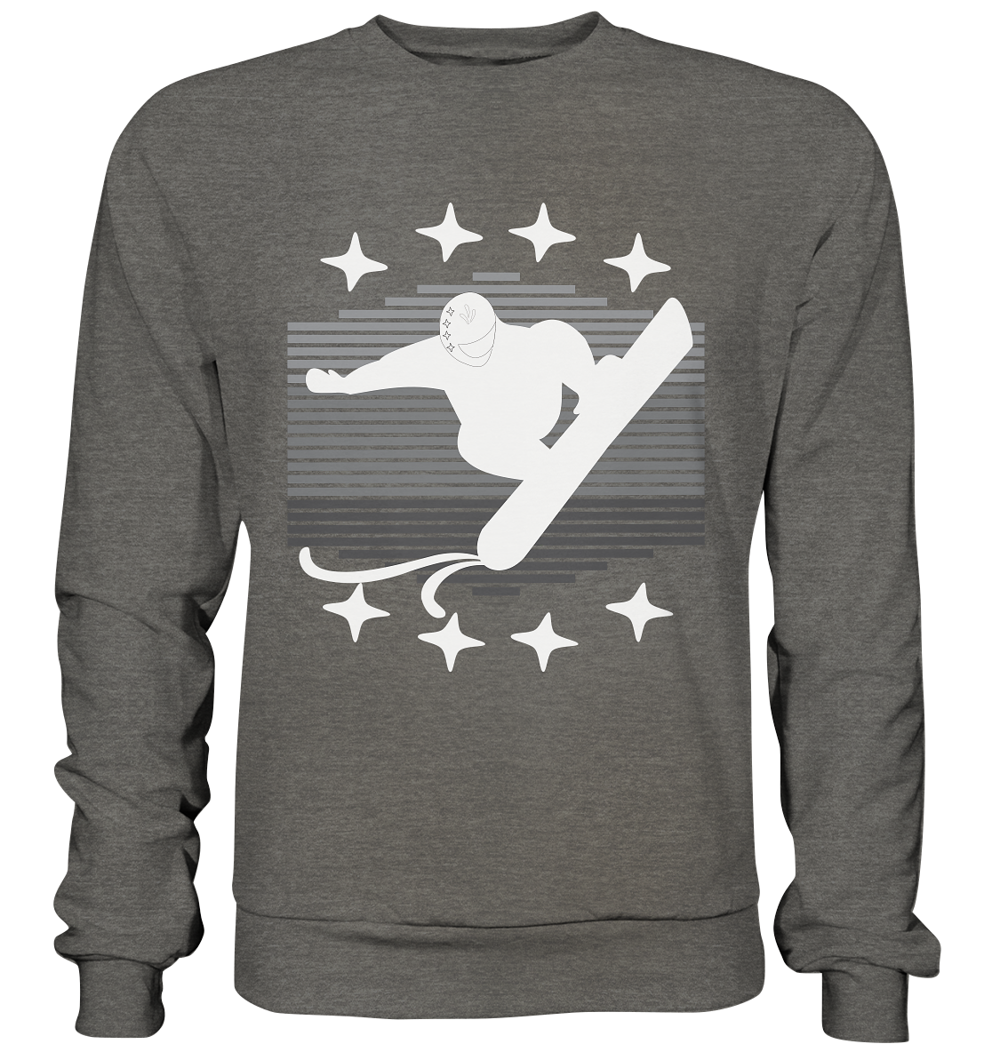 Snowboarder, Apres- Ski, Party danach, Piste - Basic Sweatshirt