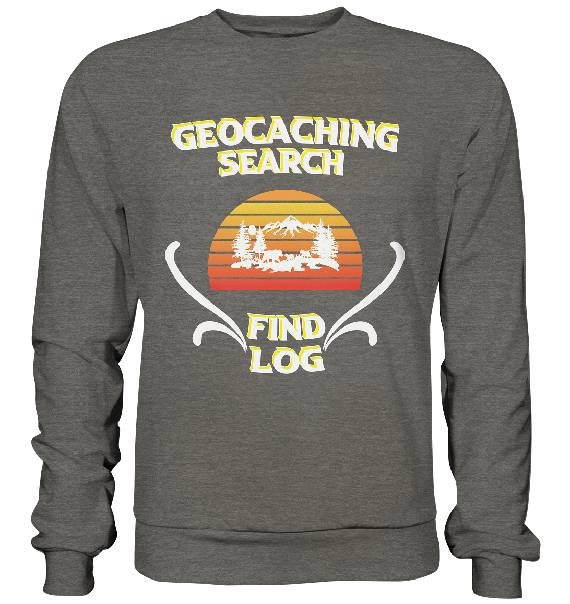 Geocaching, Suchen, Finden und Log, Geocache - Basic Sweatshirt