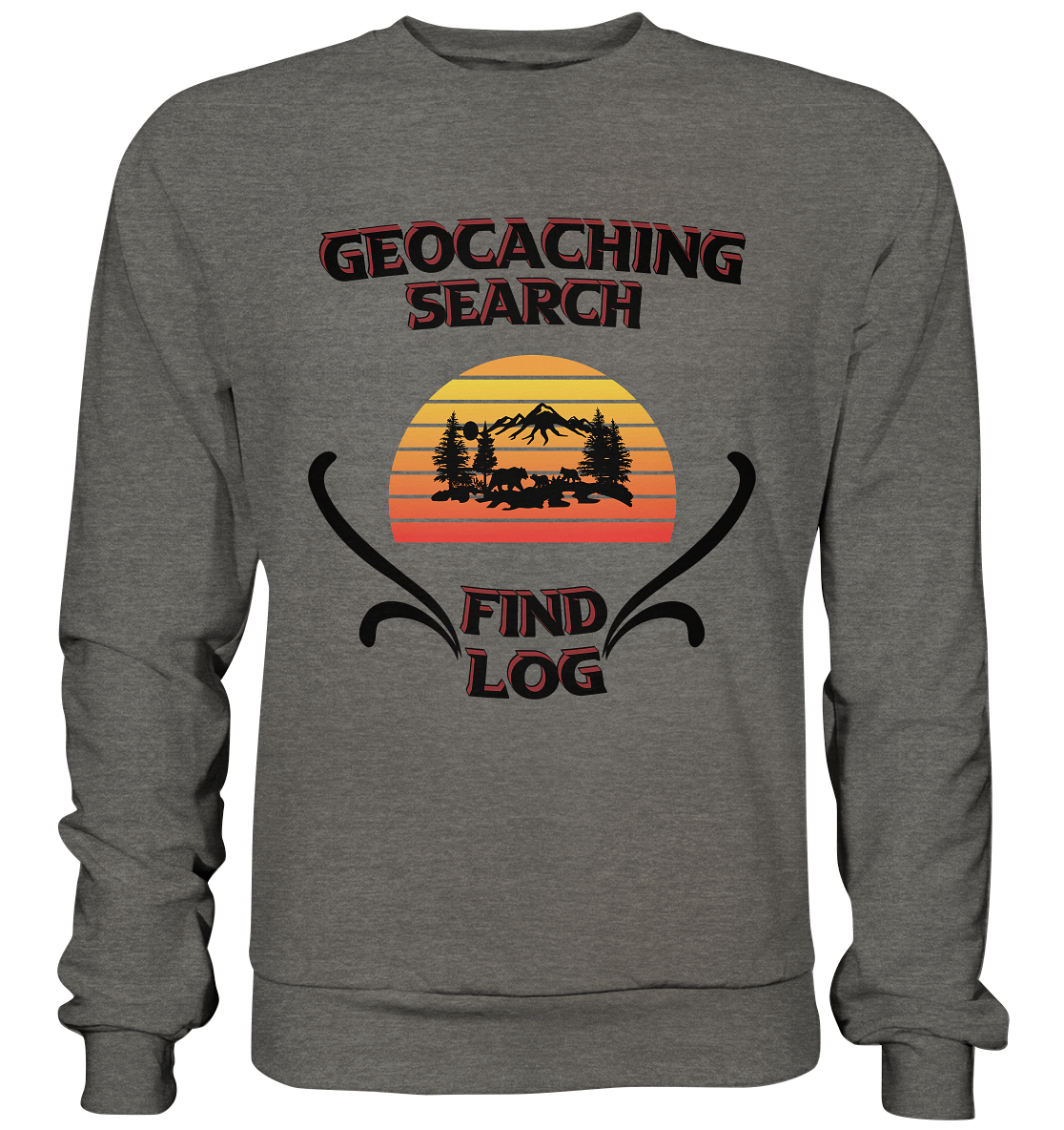 Geocaching, Suchen, Finden und Log, Geocaches - Basic Sweatshirt