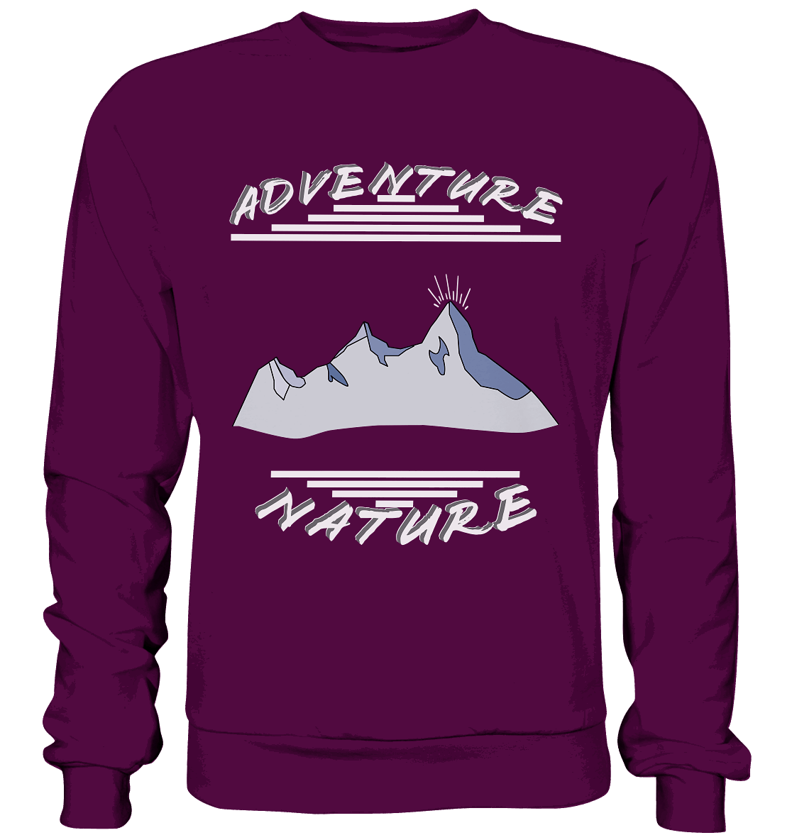 Adventure Nature, Abenteuer Natur, Camping, Geocaching - Basic Sweatshirt