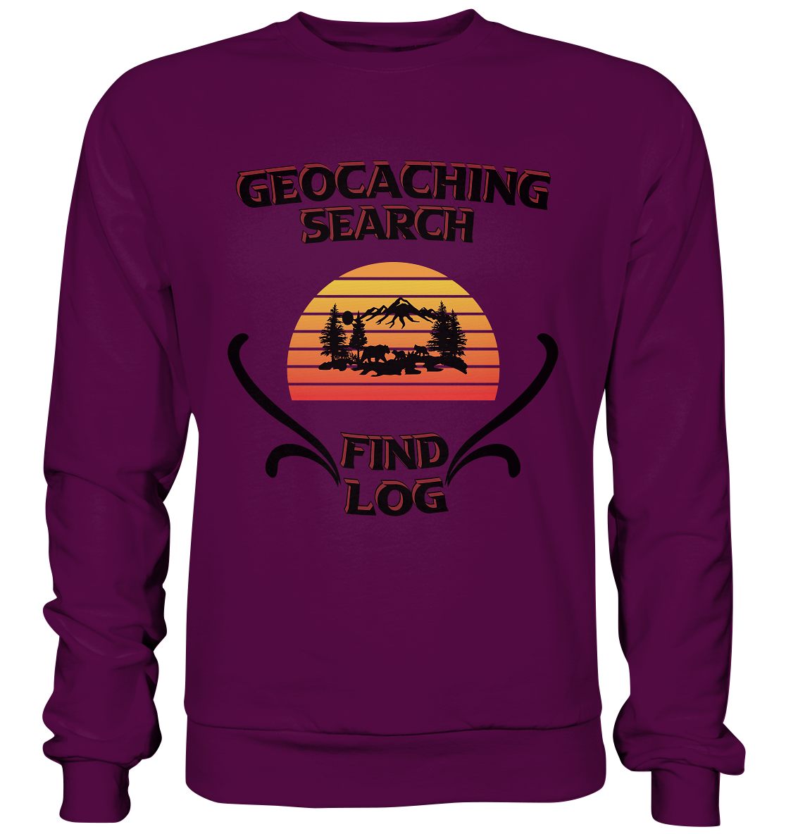 Geocaching, Suchen, Finden und Log, Geocaches - Basic Sweatshirt