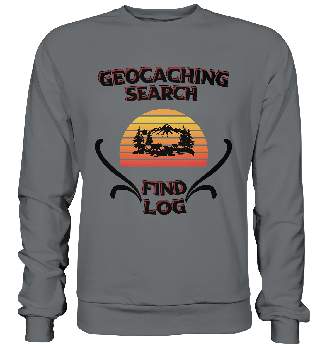 Geocaching, Suchen, Finden und Log, Geocaches - Basic Sweatshirt