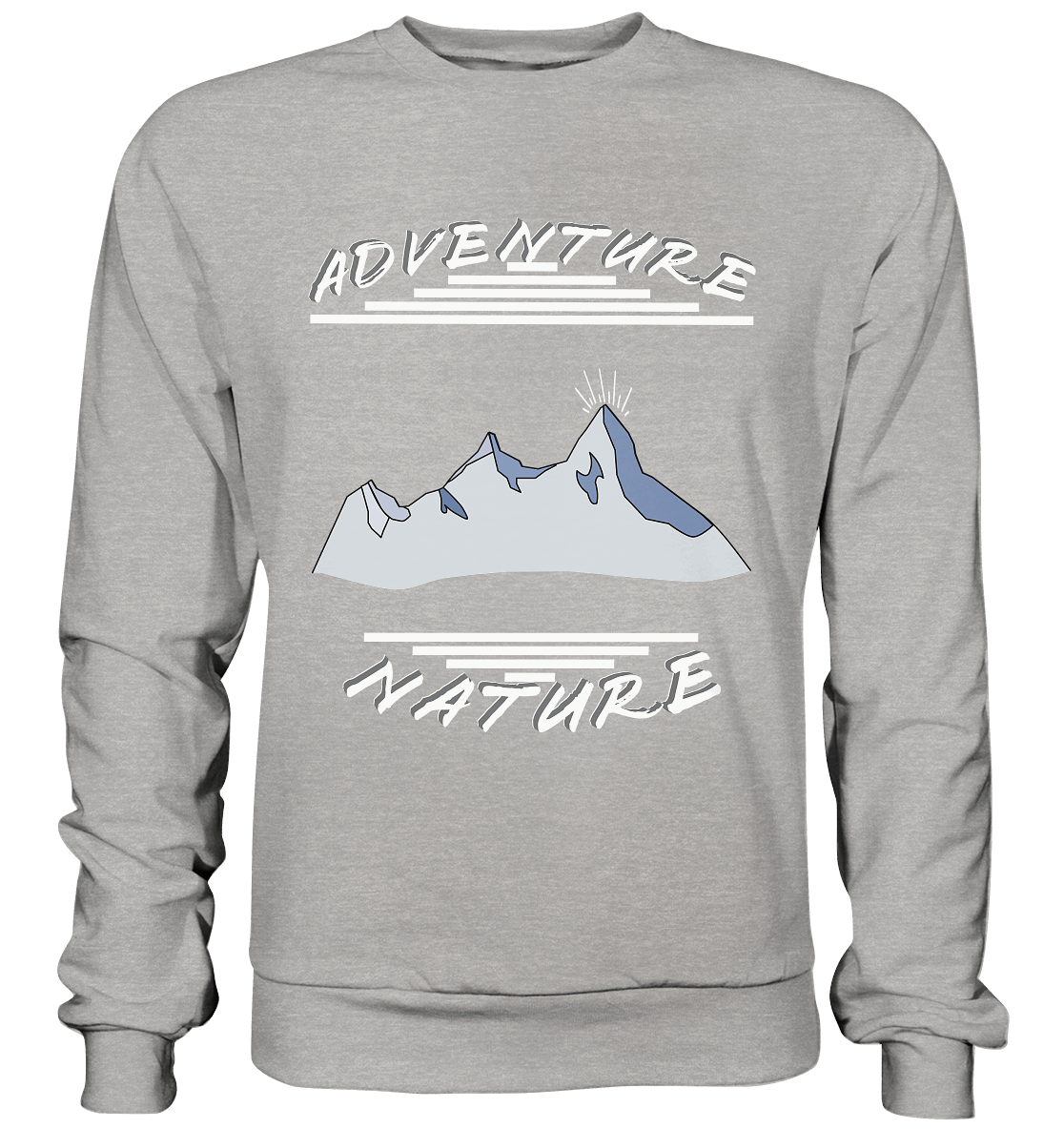 Adventure Nature, Abenteuer Natur, Camping, Geocaching - Basic Sweatshirt