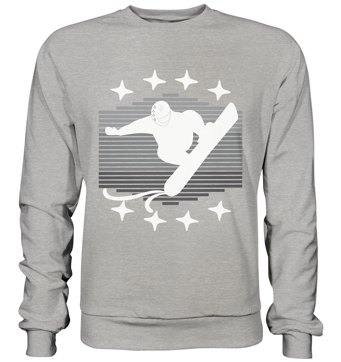 Snowboarder, Apres- Ski, Party danach, Piste - Basic Sweatshirt