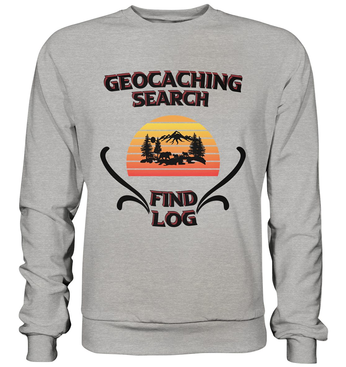 Geocaching, Suchen, Finden und Log, Geocaches - Basic Sweatshirt