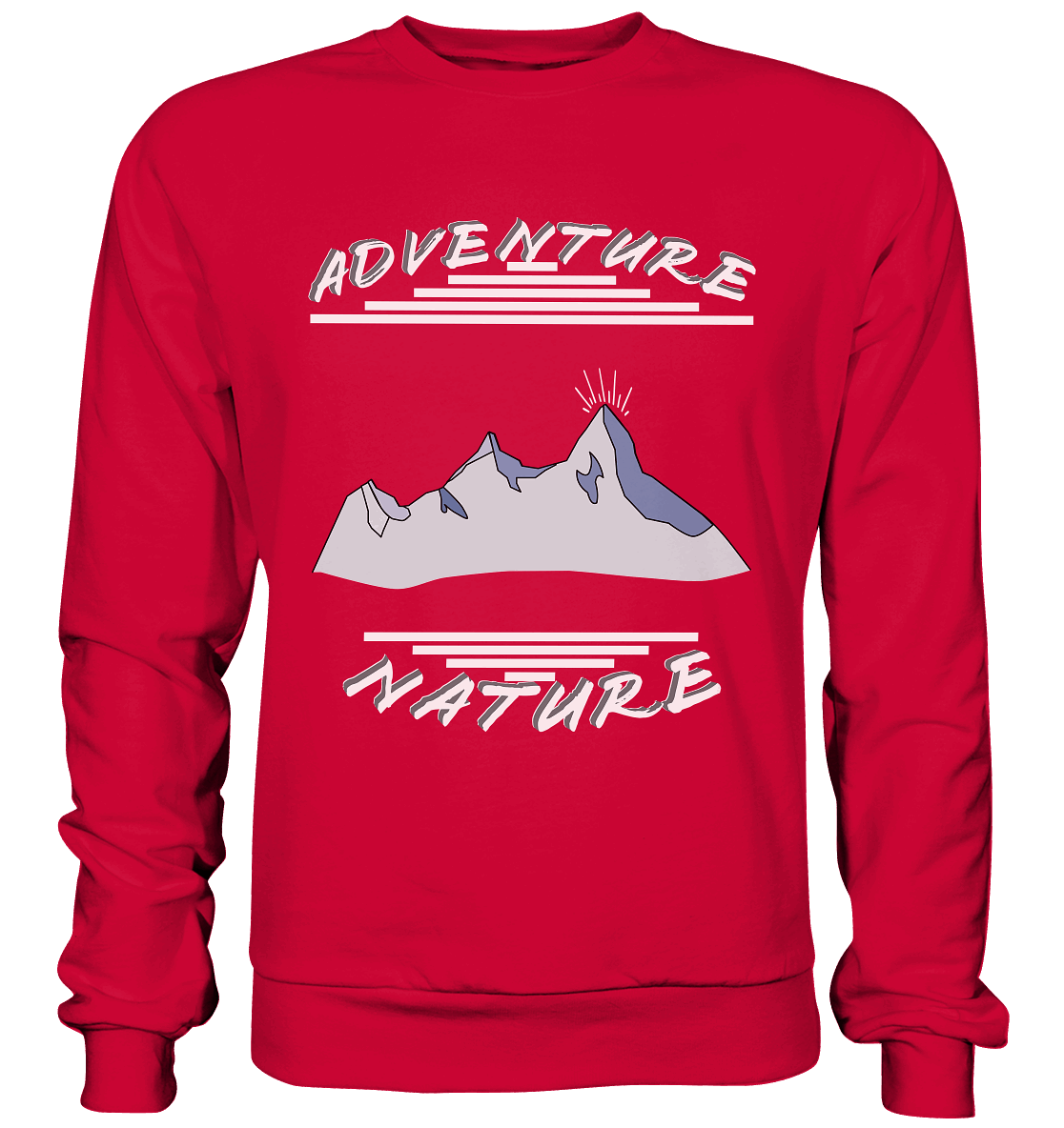 Adventure Nature, Abenteuer Natur, Camping, Geocaching - Basic Sweatshirt