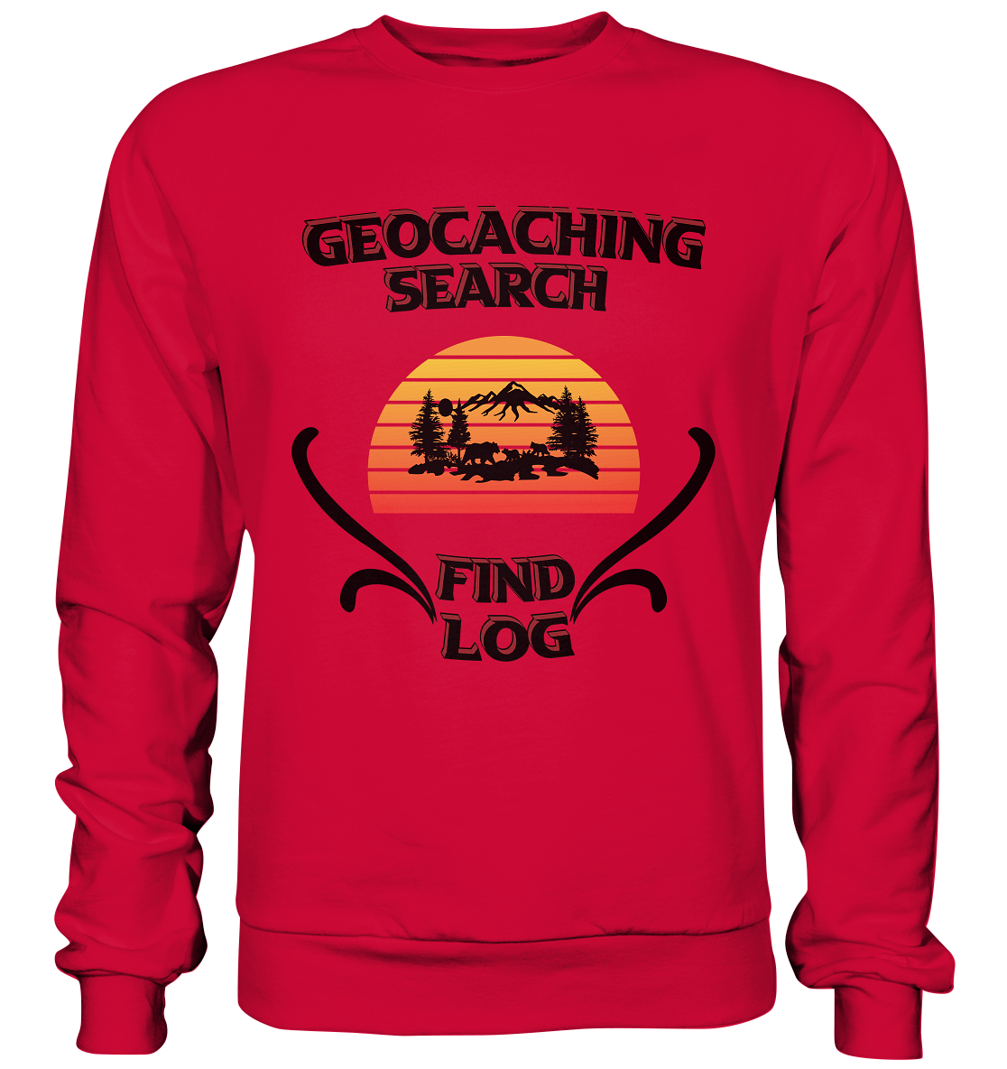 Geocaching, Suchen, Finden und Log, Geocaches - Basic Sweatshirt