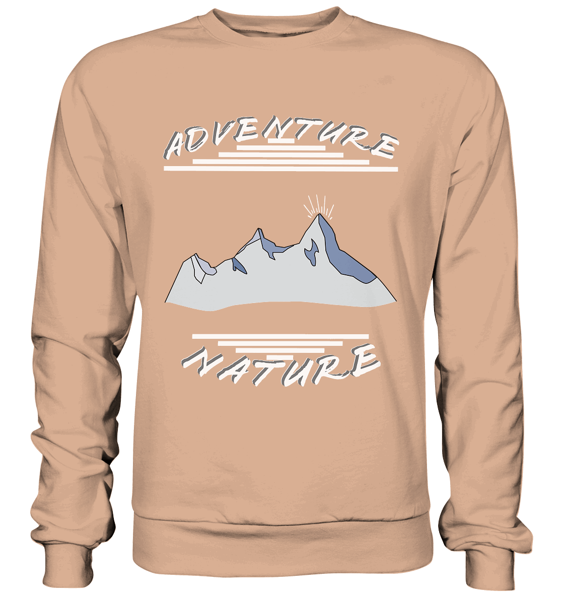 Adventure Nature, Abenteuer Natur, Camping, Geocaching - Basic Sweatshirt