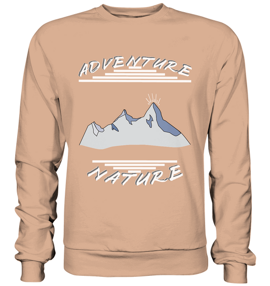 Adventure Nature, Abenteuer Natur, Camping, Geocaching - Basic Sweatshirt