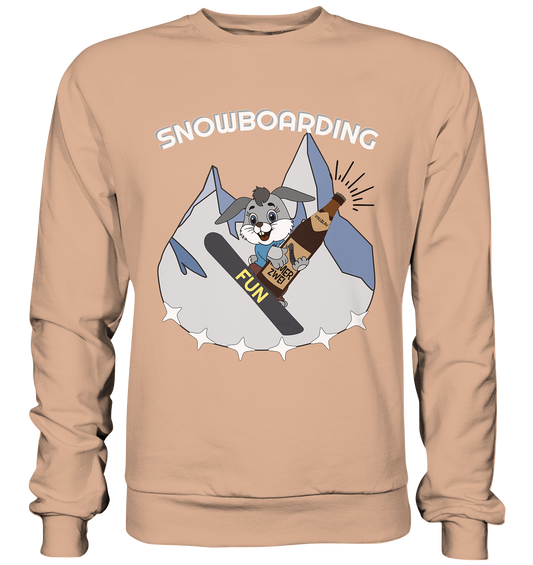 Snowboarder, Apres- Ski, Party danach, Piste, Helles Design - Basic Sweatshirt