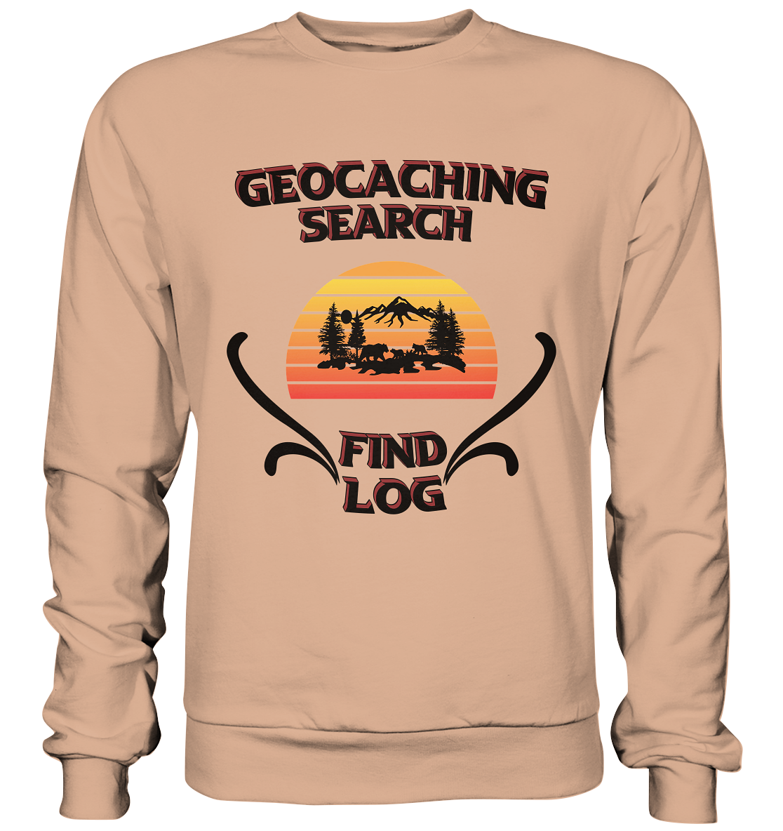 Geocaching, Suchen, Finden und Log, Geocaches - Basic Sweatshirt