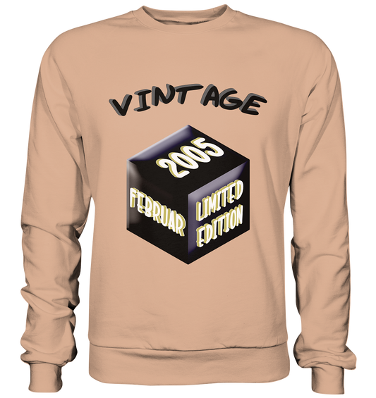 Vintage 2005 FEB Limited Edition, Geschenk zum 18 - Basic Sweatshirt