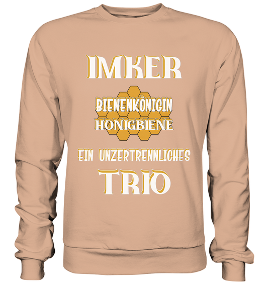 Imker- Bienenkönigin und Honigbiene, einTeam, Pfleger und Schützer von Bienen - Basic Sweatshirt