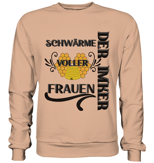 Der Imker, schwärme voller Frauen, Imkerei, Helden, schwarzes Design - Basic Sweatshirt