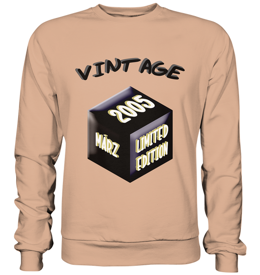 Vintage 2005 MÄRZ Limited Edition, Geschenk zum 18  - Basic Sweatshirt