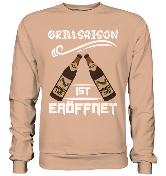 Grillsaison ist eröffnet, Grillen, Party, Feiern, Helles Design - Basic Sweatshirt