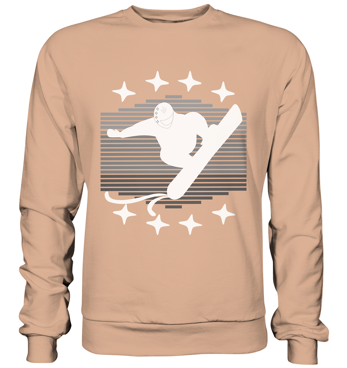 Snowboarder, Apres- Ski, Party danach, Piste - Basic Sweatshirt