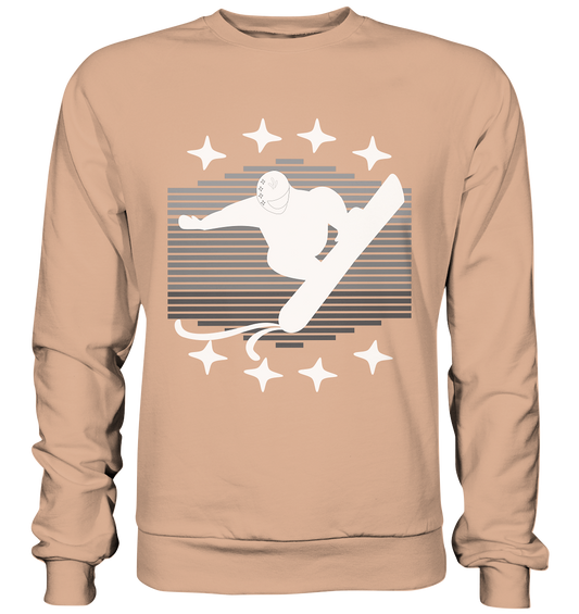 Snowboarder, Apres- Ski, Party danach, Piste - Basic Sweatshirt