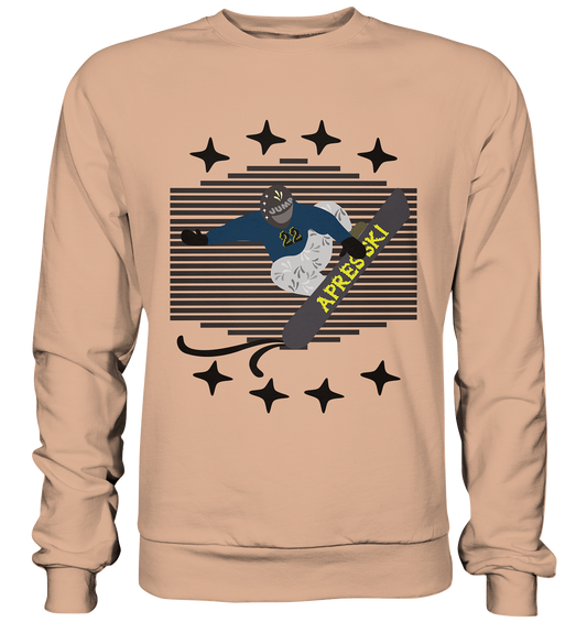 Snowboarding, Apres- Ski, Snowboard, - Basic Sweatshirt