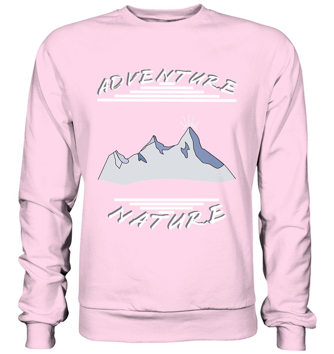 Adventure Nature, Abenteuer Natur, Camping, Geocaching - Basic Sweatshirt