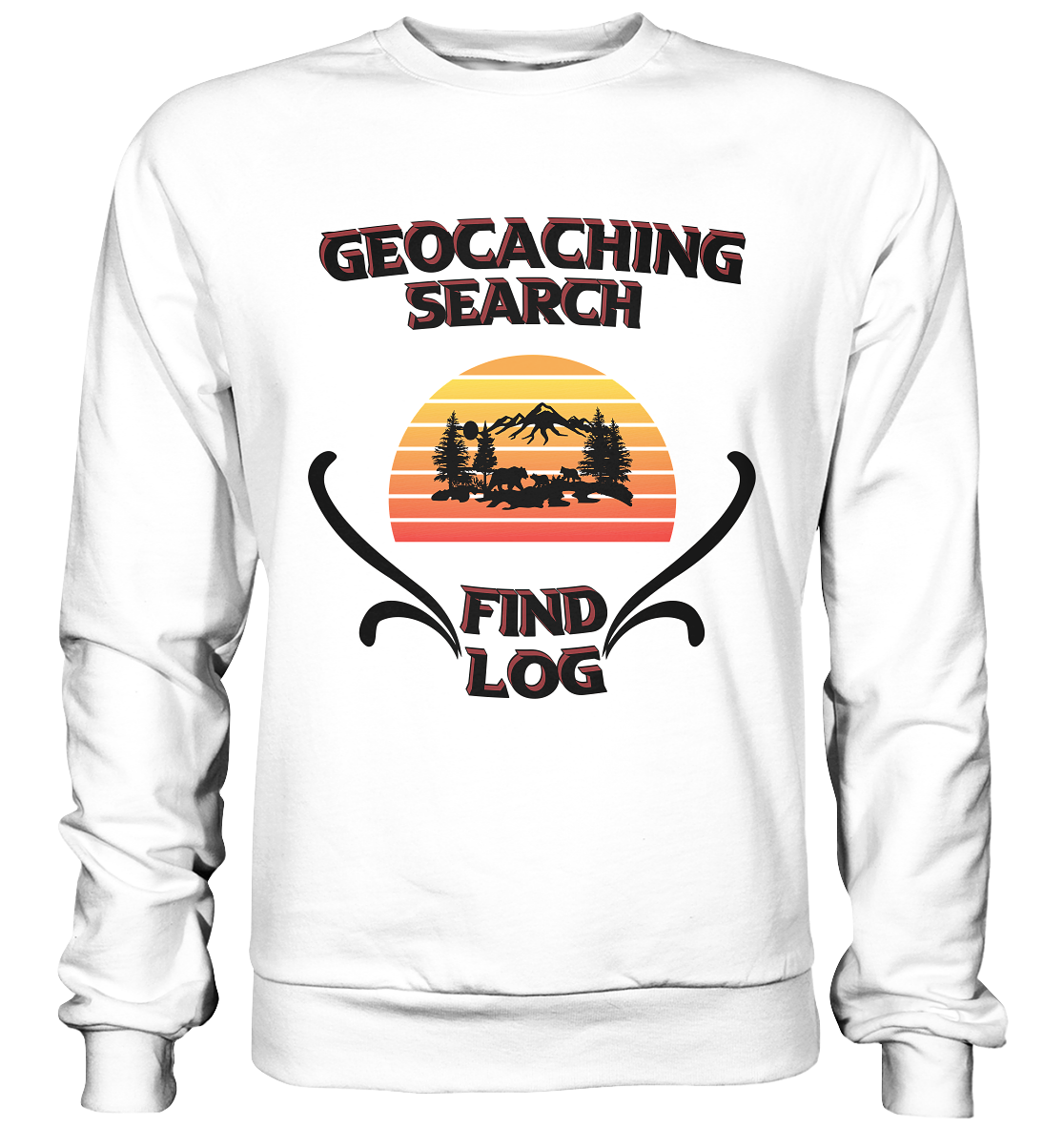 Geocaching, Suchen, Finden und Log, Geocaches - Basic Sweatshirt