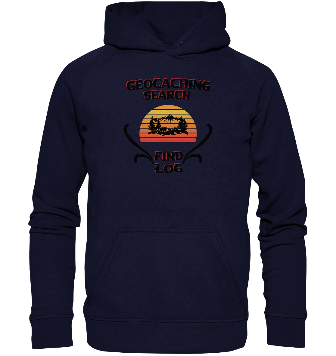 Geocaching, Suchen, Finden und Log, Geocaches - Basic Unisex Hoodie