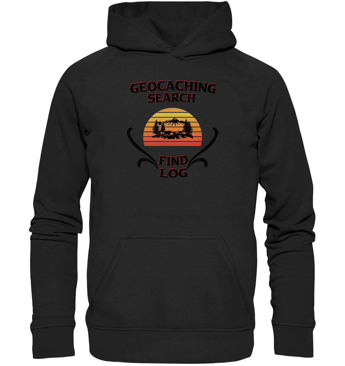 Geocaching, Suchen, Finden und Log, Geocaches - Basic Unisex Hoodie