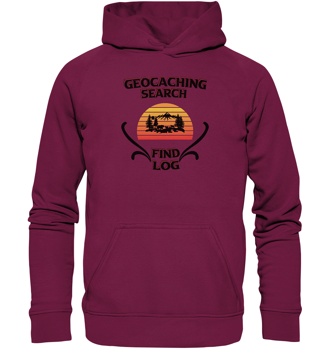 Geocaching, Suchen, Finden und Log, Geocaches - Basic Unisex Hoodie