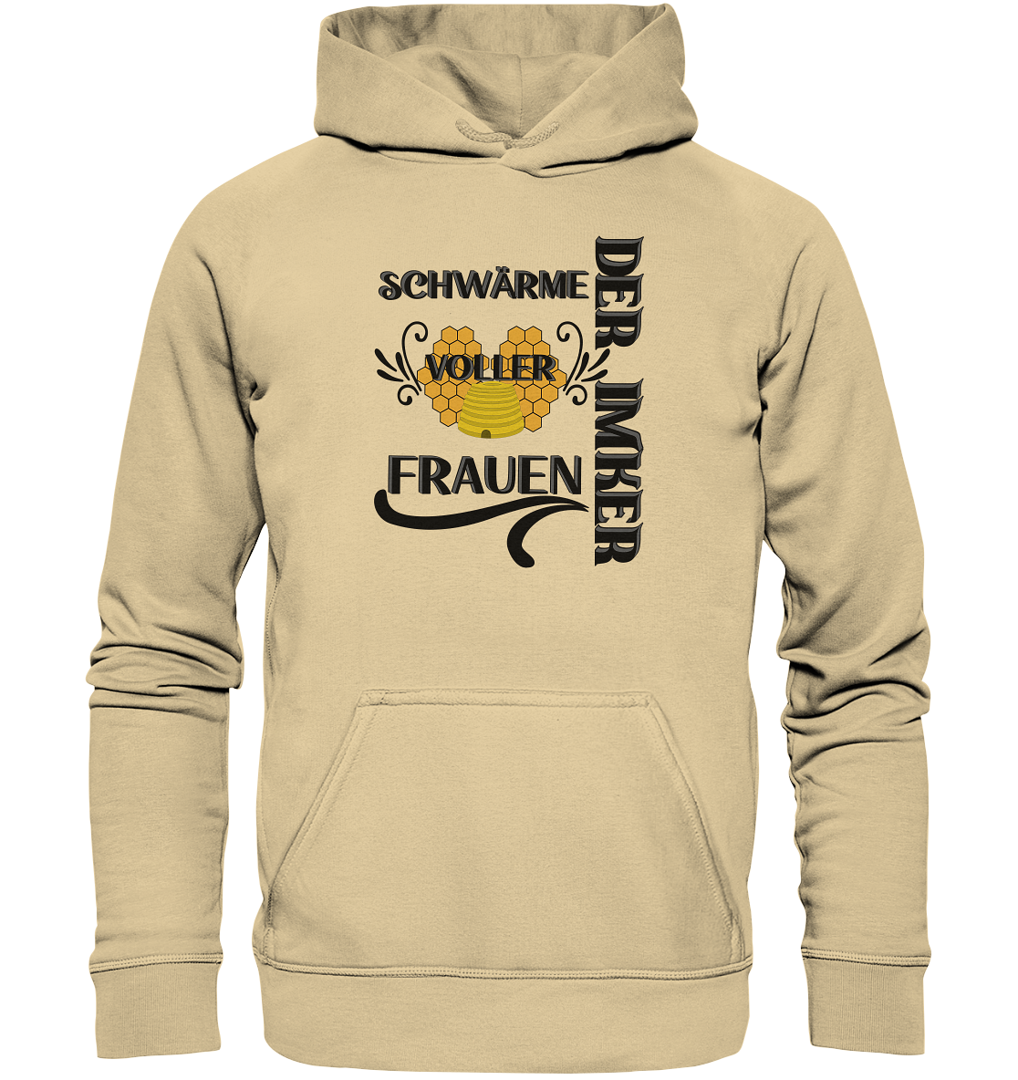 Der Imker, schwärme voller Frauen, Imkerei, Helden, schwarzes Design - Basic Unisex Hoodie