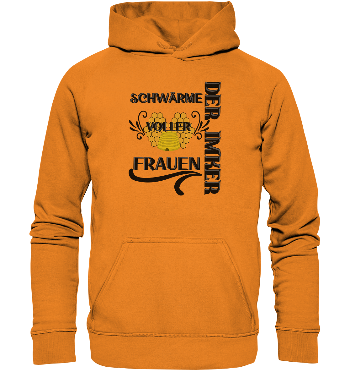 Der Imker, schwärme voller Frauen, Imkerei, Helden, schwarzes Design - Basic Unisex Hoodie