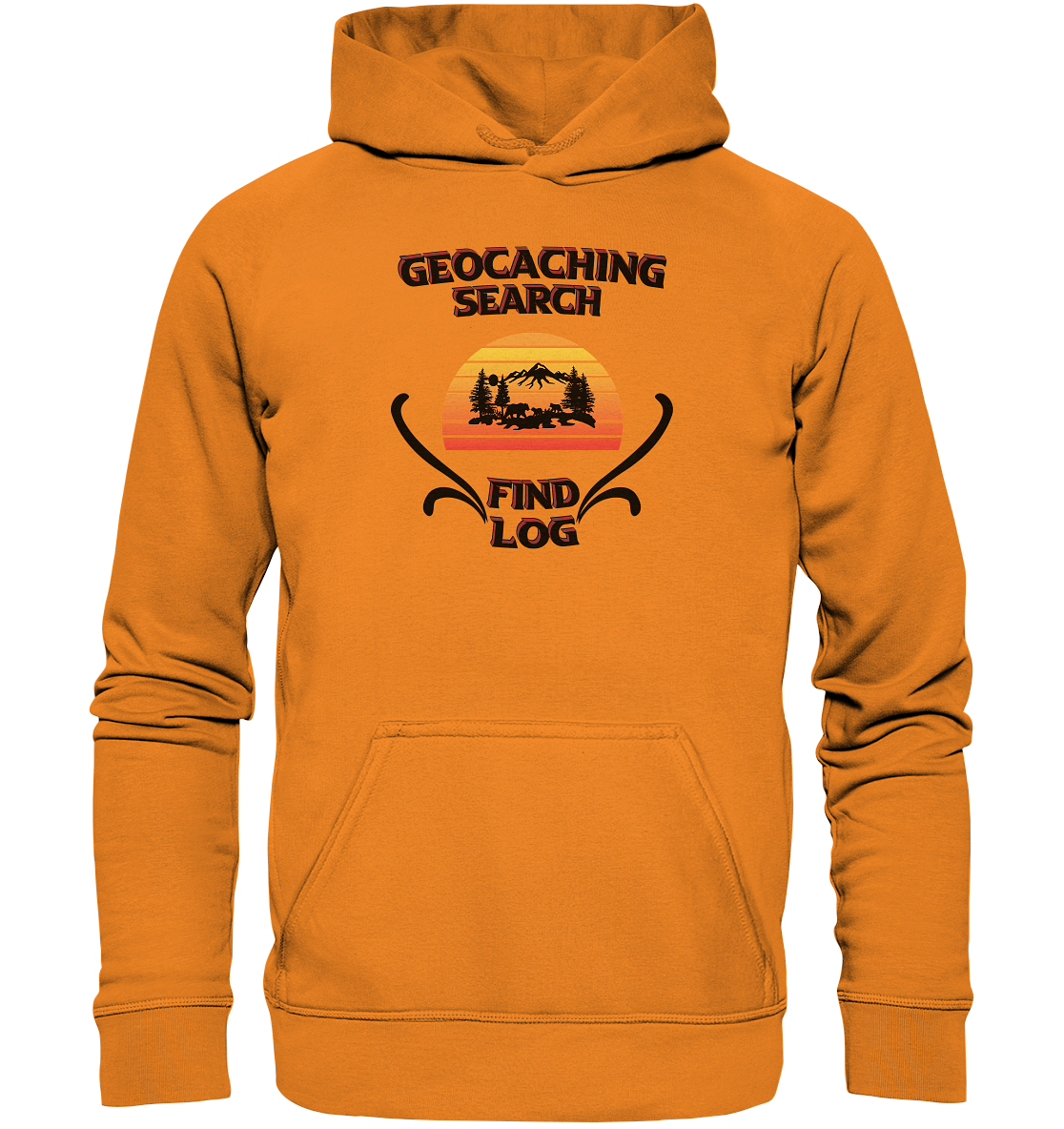 Geocaching, Suchen, Finden und Log, Geocaches - Basic Unisex Hoodie