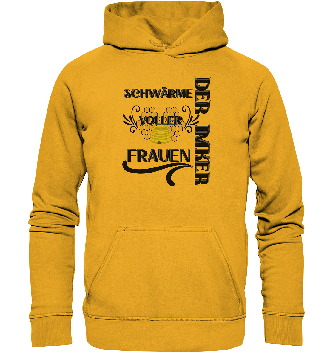 Der Imker, schwärme voller Frauen, Imkerei, Helden, schwarzes Design - Basic Unisex Hoodie