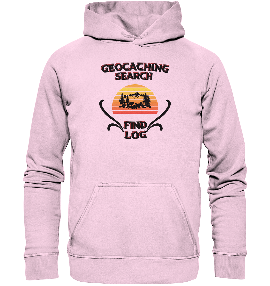 Geocaching, Suchen, Finden und Log, Geocaches - Basic Unisex Hoodie