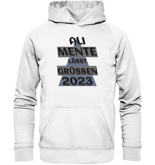 Ali Mente grüßt Euch, 2023, schwarzer Humor - Basic Unisex Hoodie