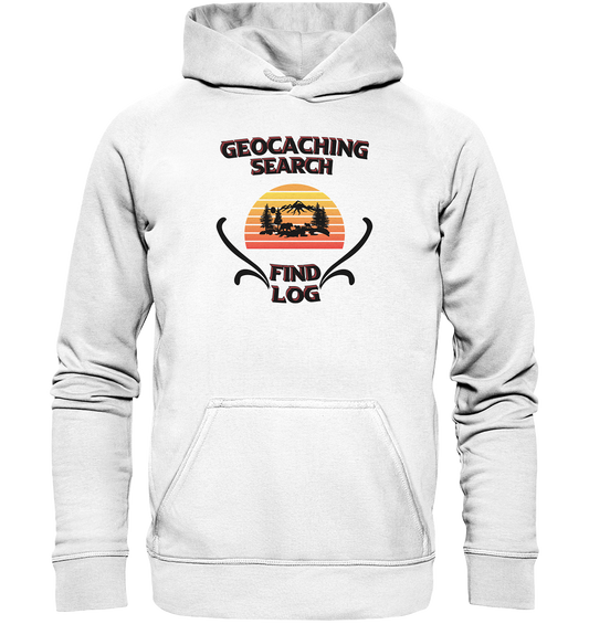 Geocaching, Suchen, Finden und Log, Geocaches - Basic Unisex Hoodie