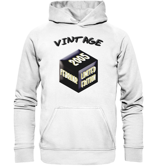 Vintage 2005 FEB Limited Edition, Geschenk zum 18 - Basic Unisex Hoodie