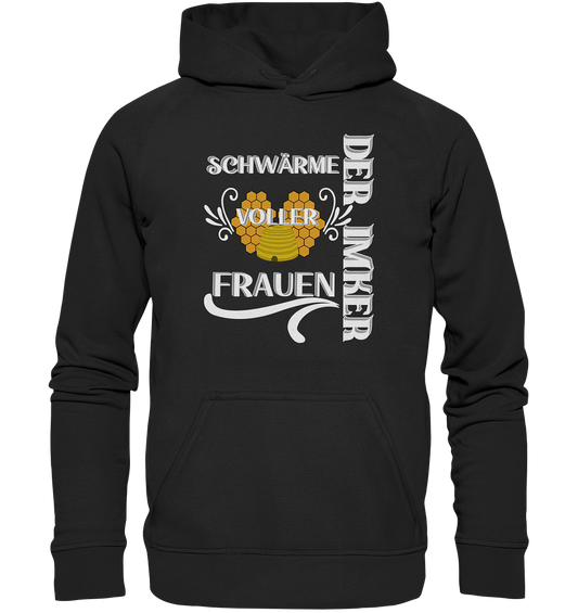 Der Imker, schwärme voller Frauen, Imkerei, Helden, Helles Motiv - Basic Unisex Hoodie XL