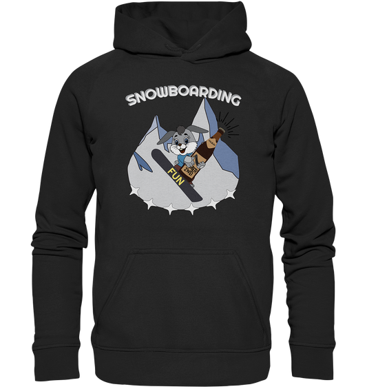 Snowboarder, Apres- Ski, Party danach, Piste, Helles Design - Basic Unisex Hoodie XL