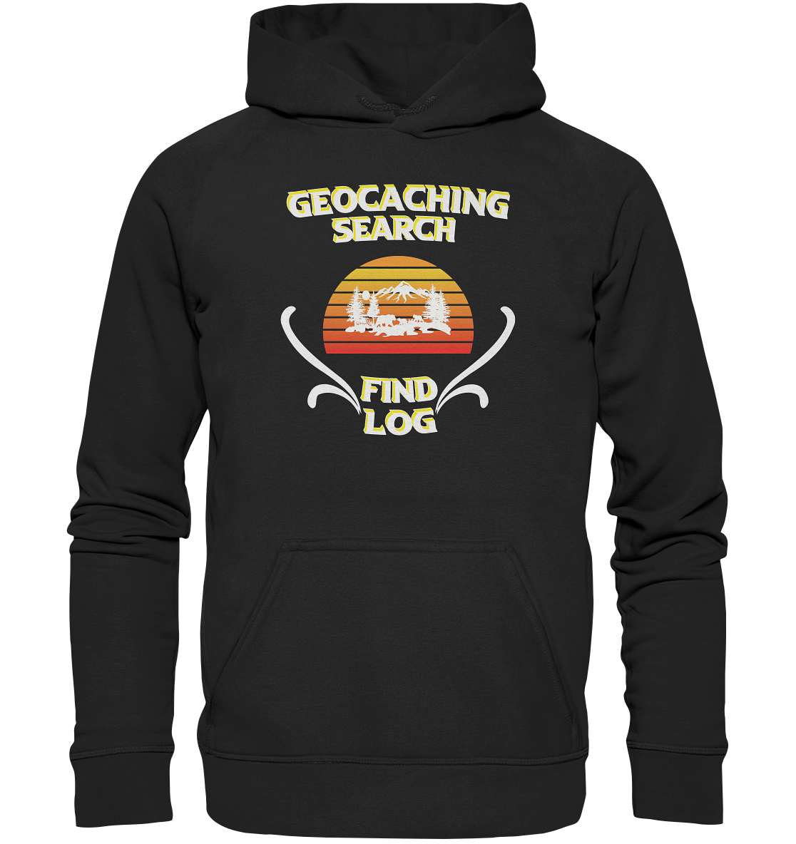 Geocaching, Suchen, Finden und Log, Geocache - Basic Unisex Hoodie XL