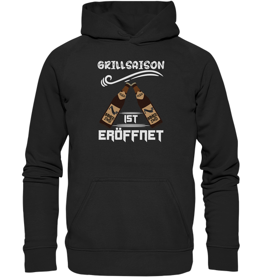 Grillsaison ist eröffnet, Grillen, Party, Feiern, Helles Design - Basic Unisex Hoodie XL