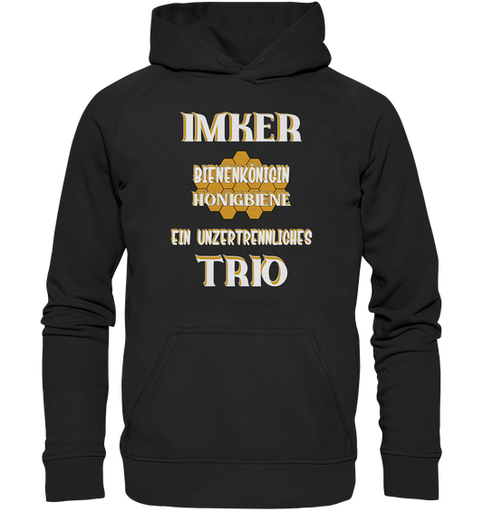 Imker- Bienenkönigin und Honigbiene, einTeam, Pfleger und Schützer von Bienen - Basic Unisex Hoodie XL